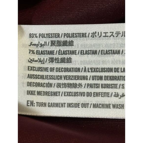 Abercrombie & Fitch maroon velvet babydoll top, chemise, medium, whimsigoth - Picture 6 of 6